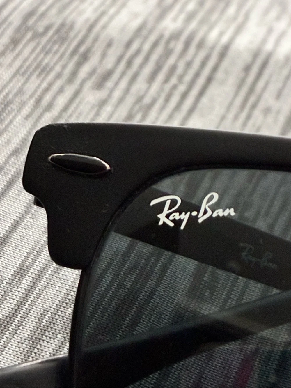 Ray-Ban Clubmaster Black Metal Frame Sunglasses with Dark Lenses